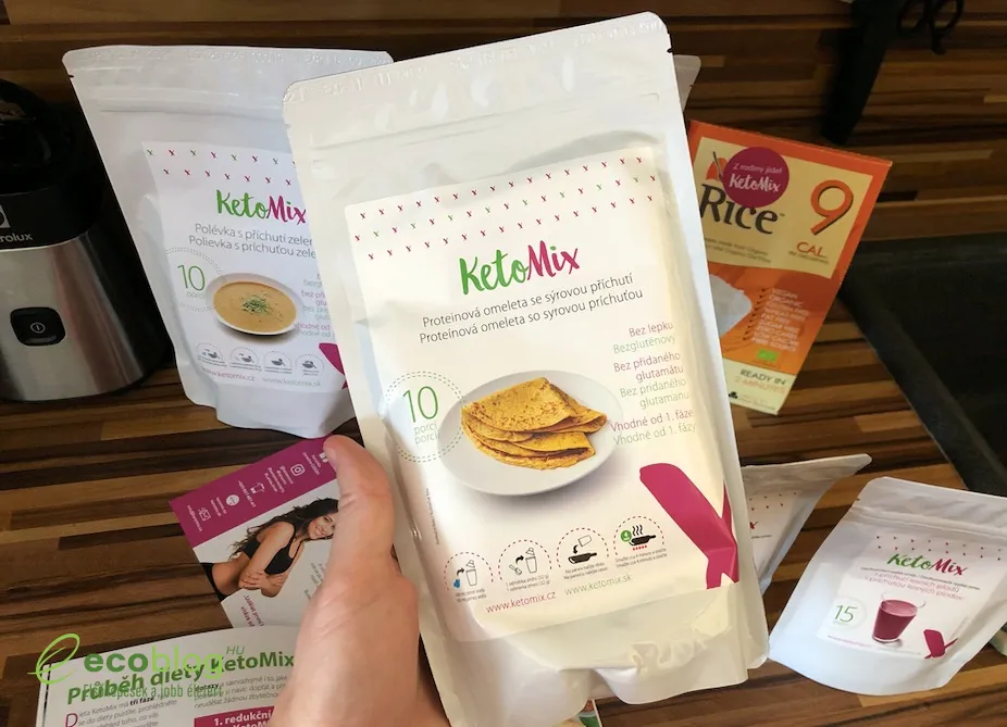 KetoMix termékekből készült keto recept tányéron tálalva