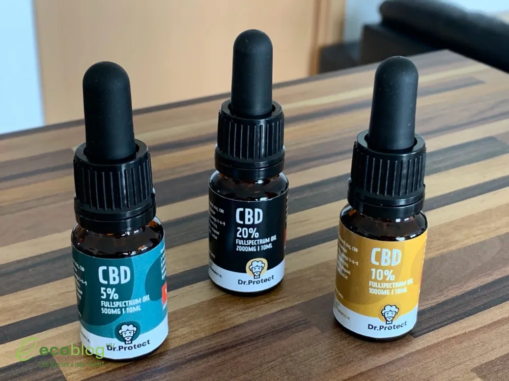 Dr. Protect CBD olaj adagolása vízbe csepegtetve