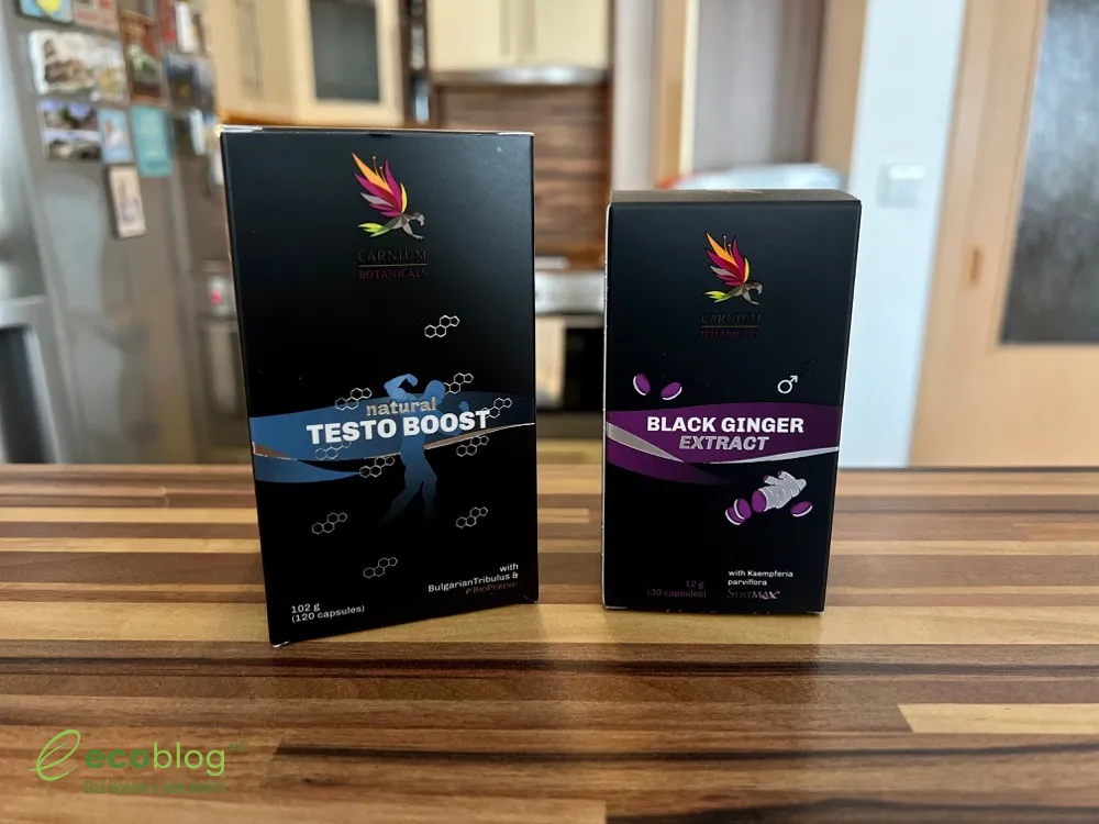 Black Ginger Extract összetevők és kapszula részlet