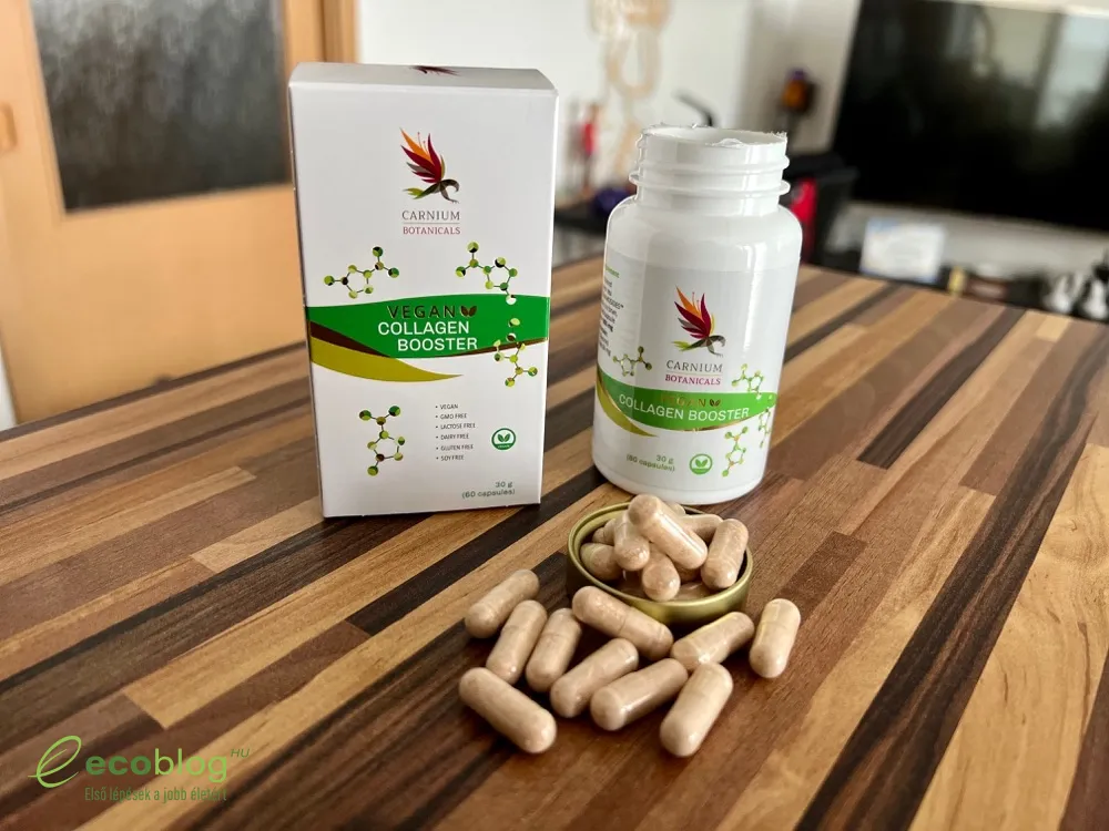 Napi két Vegan Collagen Booster kapszula bevétele étkezés közben